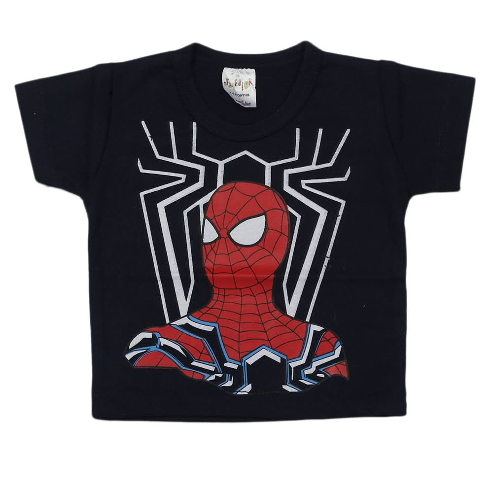 Newborn Boys Half Sleeves T-Shirt - Navy Blue, Kids, Newborn Boys Shirts And T-Shirts, Chase Value, Chase Value