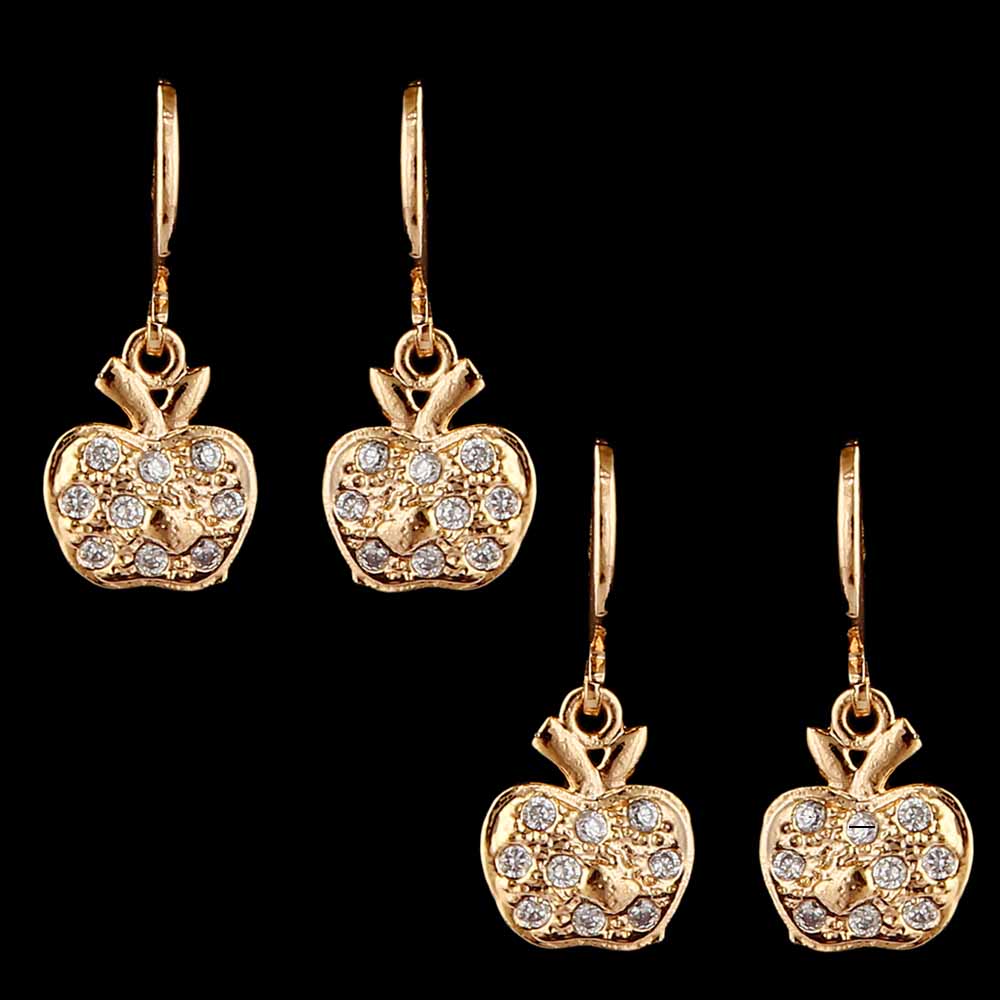 Women's Earrings 2 Pcs - Golden, Women, Earrings & Tops, Chase Value, Chase Value
