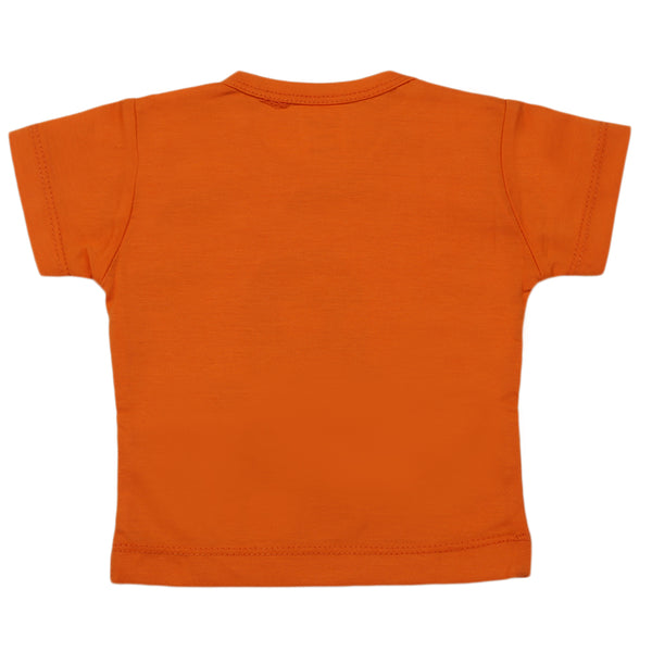 Newborn Boys Half Sleeves T-Shirt - Orange, Kids, Newborn Boys Shirts And T-Shirts, Chase Value, Chase Value