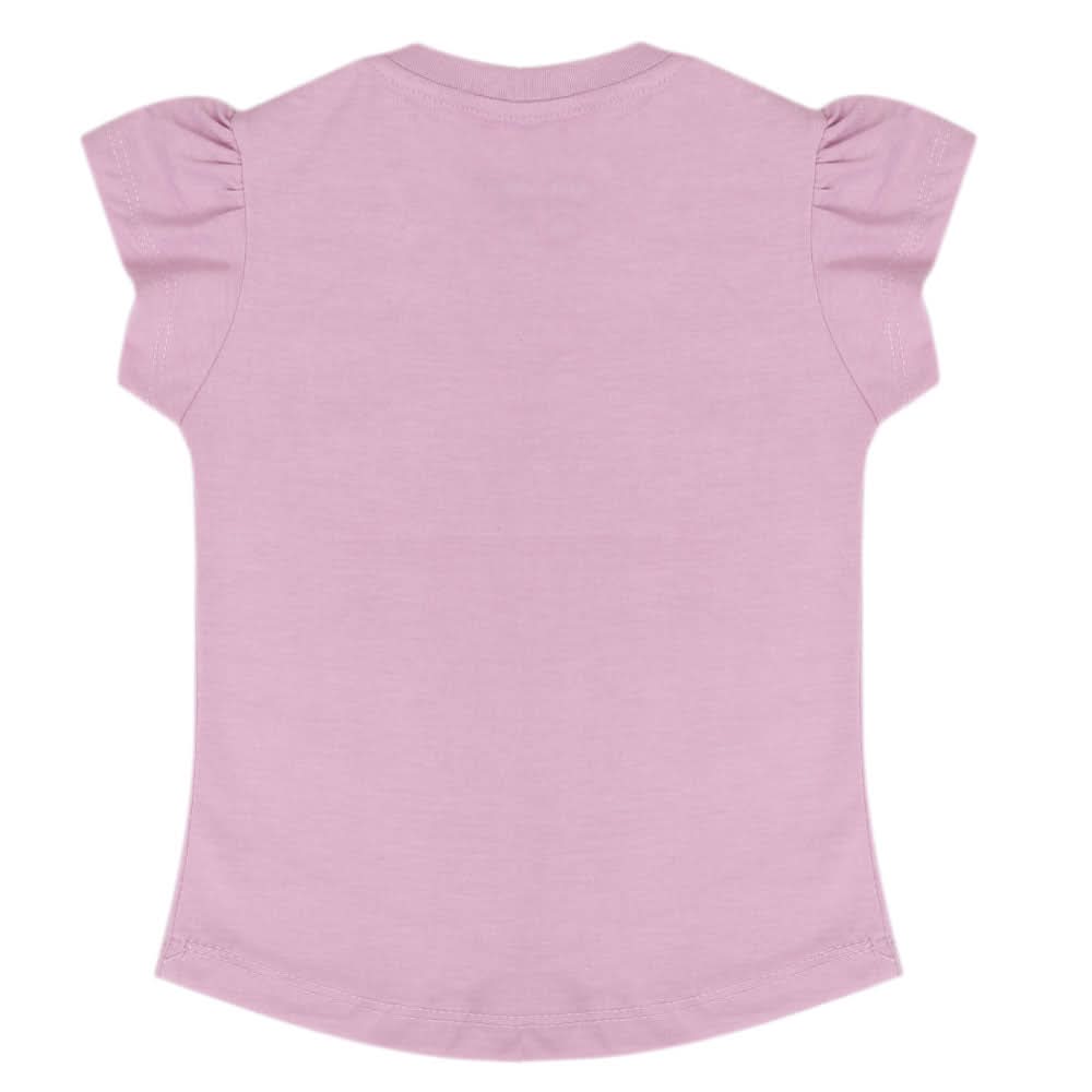 Girls Half Sleeves T-Shirt - Purple, Girls T-Shirts, Chase Value, Chase Value