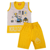 Boys Half Sleeves Sando Suit - Yellow, Kids, Boys Sets And Suits, Chase Value, Chase Value