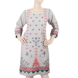 Women's Embroidered Kurti 30 - Grey, Women, Ready Kurtis, Chase Value, Chase Value