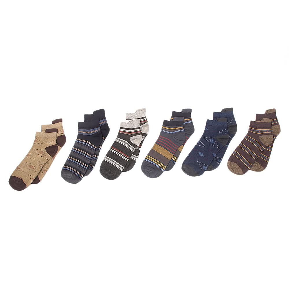 Men's 6pcs ankle Socks - Multi, Men, Mens Socks, Chase Value, Chase Value