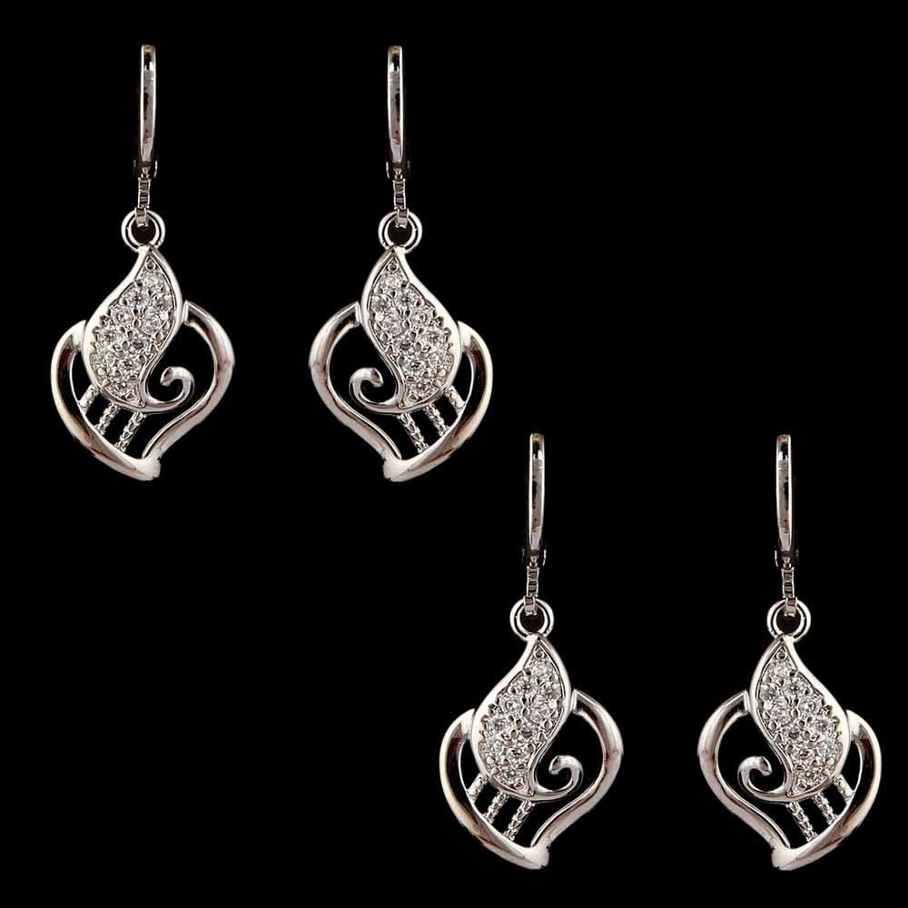 Women's Earrings 2 Pcs - Silver, Women, Earrings & Tops, Chase Value, Chase Value