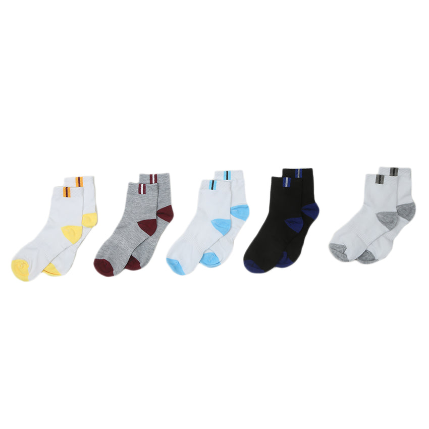 Men’s 5Pcs Ankle Socks - Multi, Men, Mens Socks, Chase Value, Chase Value