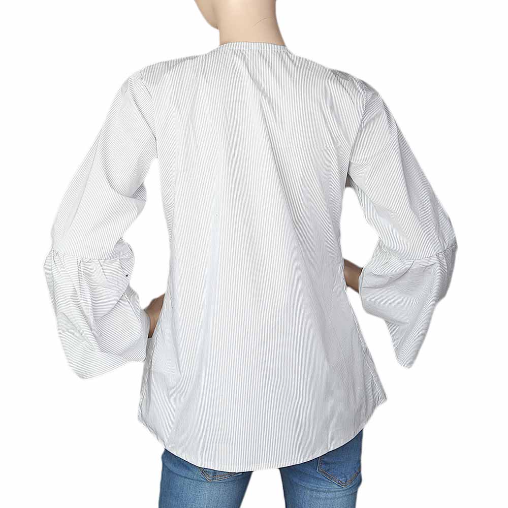 Women's Western Embroidered Top - Light Grey, Women, T-Shirts And Tops, Chase Value, Chase Value
