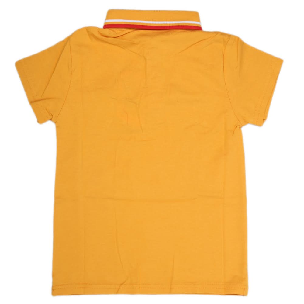 Boys Half Sleeves Polo T-Shirt - Mustard, Kids, Boys T-Shirts, Chase Value, Chase Value