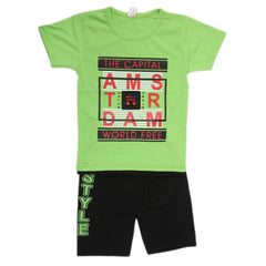 Boys Half Sleeves Suit - Green, Kids, Boys Sets And Suits, Chase Value, Chase Value