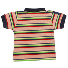 Boys Half Sleeves Polo T-Shirt - Peach, Boys T-Shirts, Chase Value, Chase Value