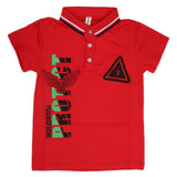 Boys Half Sleeves Polo T-Shirt - Red, Kids, Boys T-Shirts, Chase Value, Chase Value