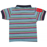 Boys Half Sleeves Polo T-Shirt - Steel Blue, Boys T-Shirts, Chase Value, Chase Value