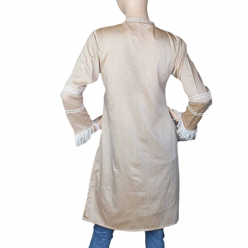 Women's Plain Kurti - Brown, Women, Ready Kurtis, Chase Value, Chase Value