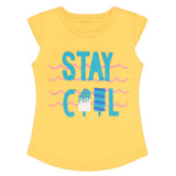 Girls Half Sleeves T-Shirt - Yellow, Girls T-Shirts, Chase Value, Chase Value