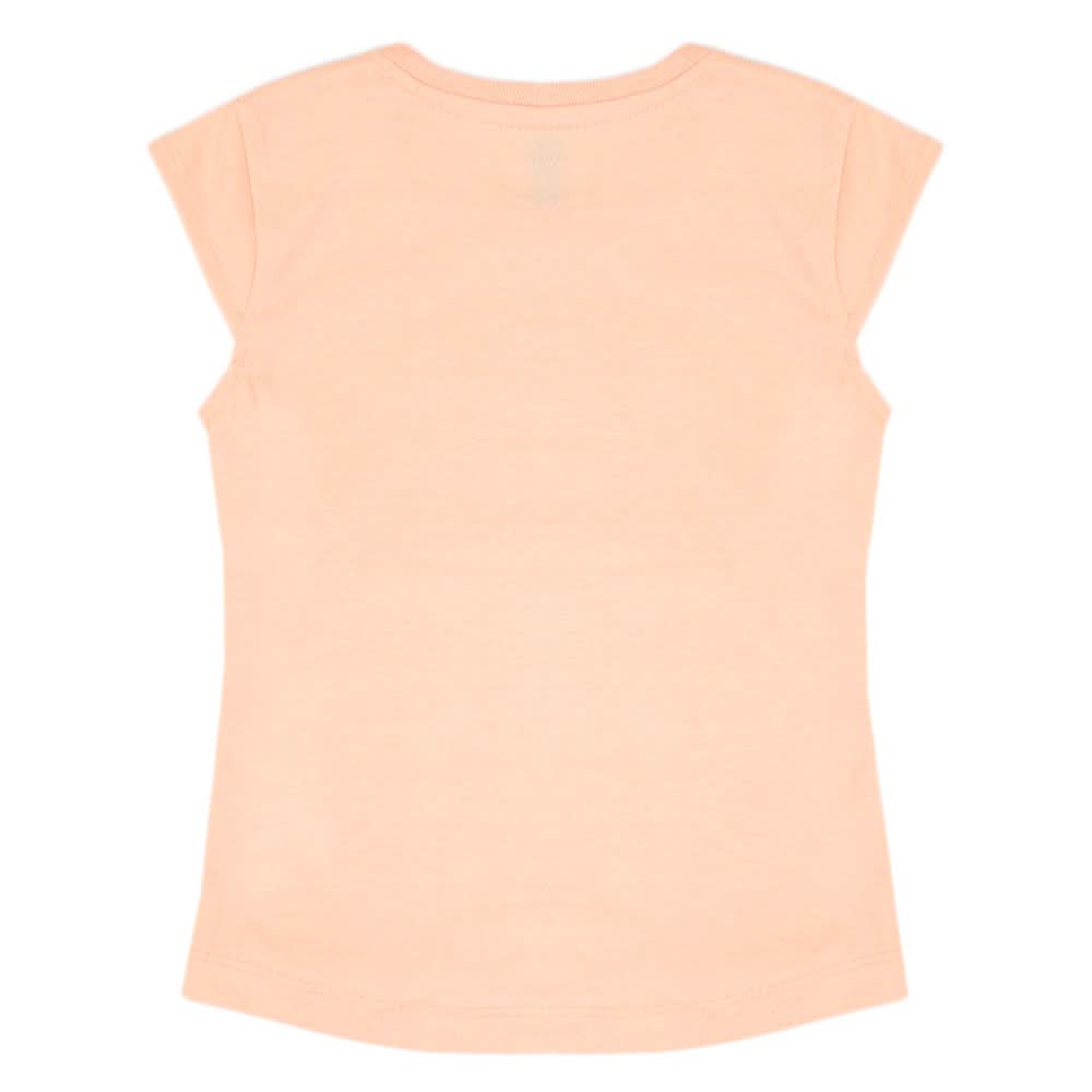 Girls Half Sleeves T-Shirt - Peach, Girls T-Shirts, Chase Value, Chase Value