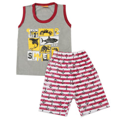 Boys Sando Suit - Grey, Kids, Boys Sets And Suits, Chase Value, Chase Value