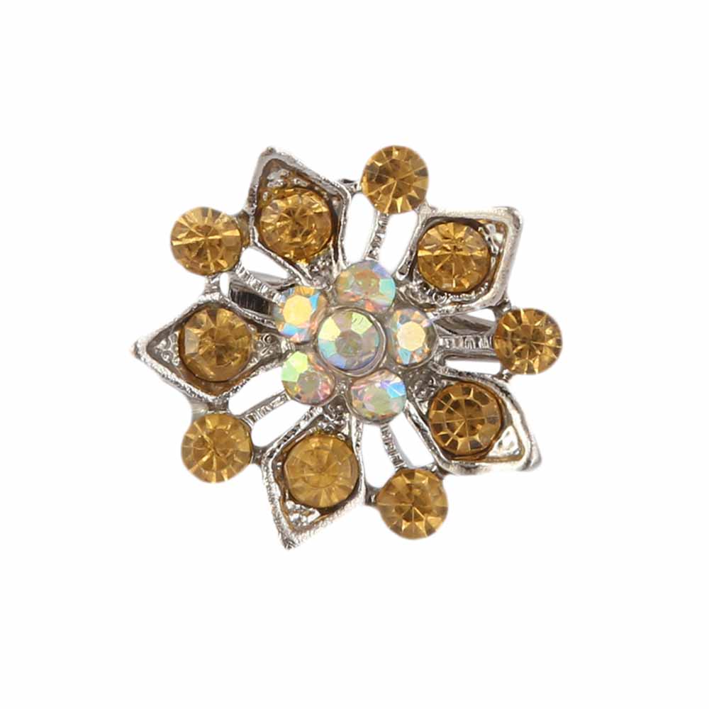Women's Fancy Brooch - Golden, Women, Scarf Pins & Brooches, Chase Value, Chase Value