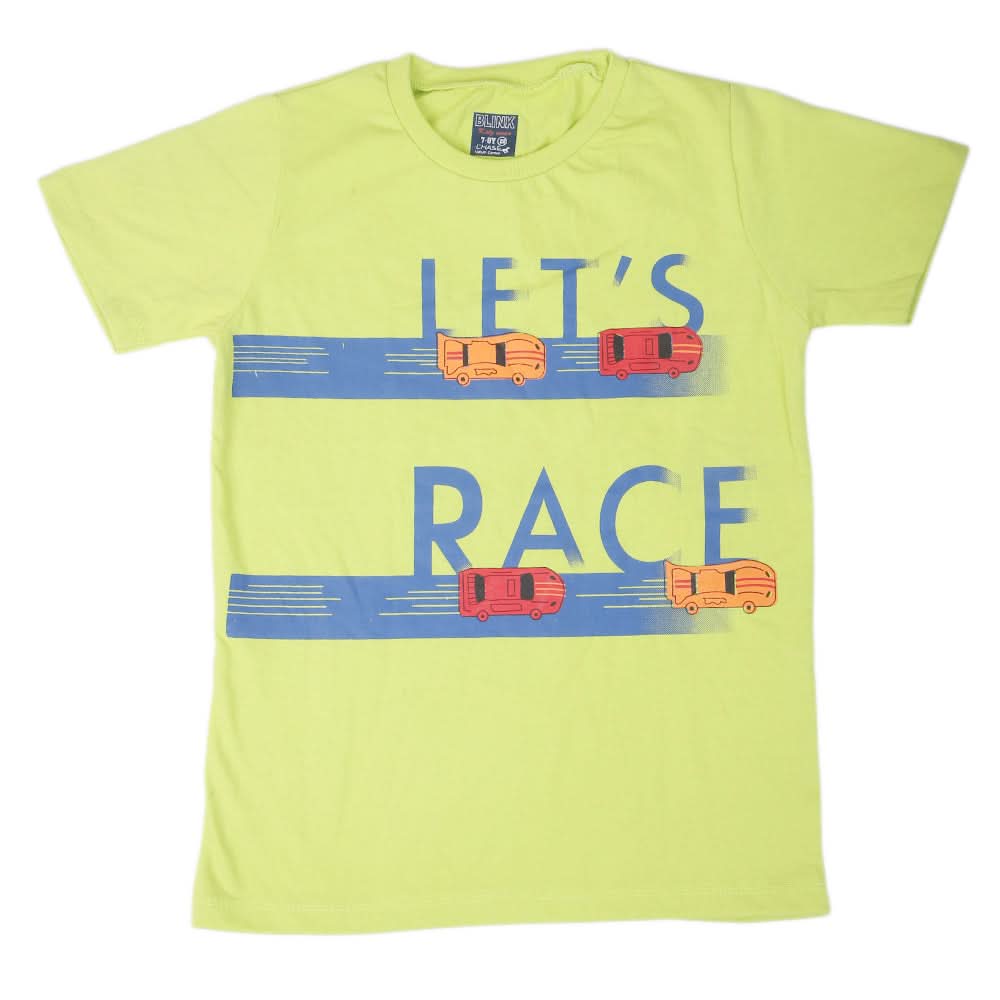 Boys Half Sleeves T-Shirt 3981 - Light Green, Kids, Boys T-Shirts, Chase Value, Chase Value