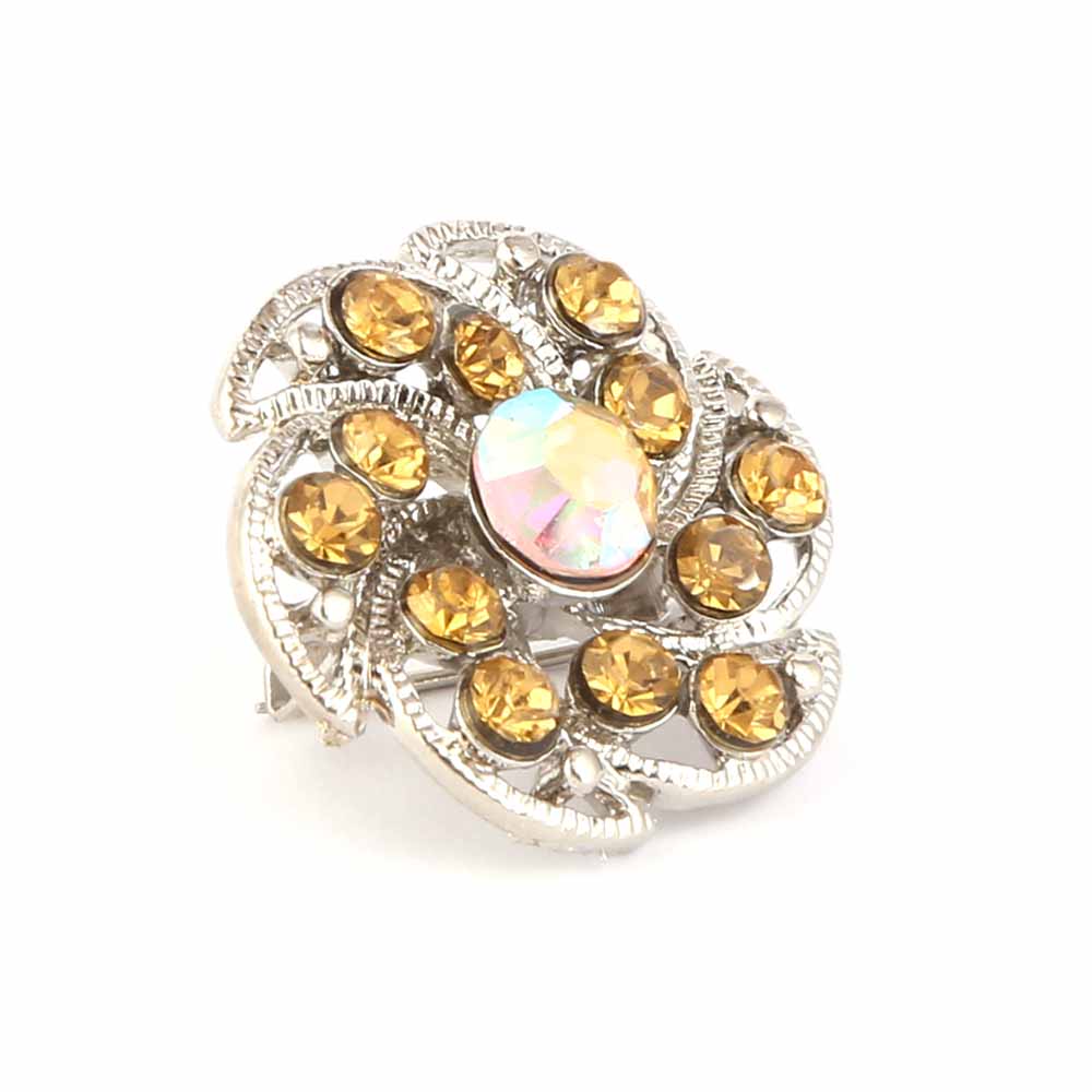 Women's Fancy Brooch - Golden, Women, Scarf Pins & Brooches, Chase Value, Chase Value