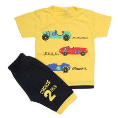 Boys Half Sleeves Suit - Yellow, Kids, Boys Sets And Suits, Chase Value, Chase Value