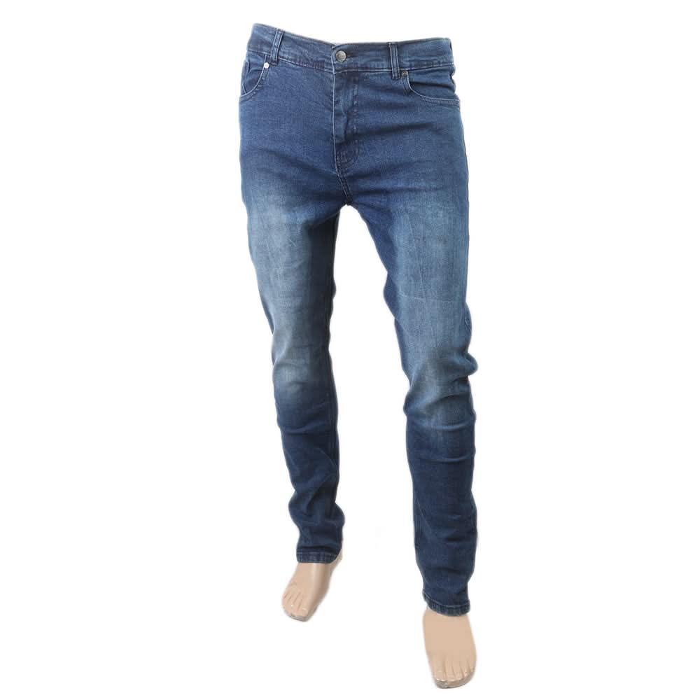Men's Fancy Denim Pant - Blue, Men, Casual Pants And Jeans, Chase Value, Chase Value