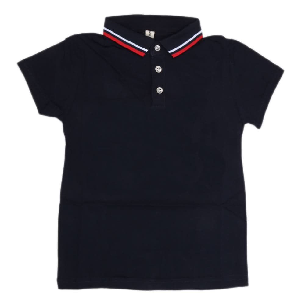Boys Half Sleeves Polo T-Shirt - Navy Blue, Kids, Boys T-Shirts, Chase Value, Chase Value