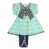 Girls Shalwar Suits - Cyan, Girls Shalwar Kameez, Chase Value, Chase Value