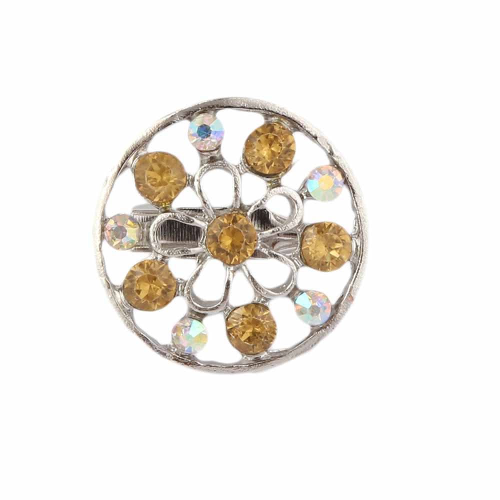 Women's Fancy Brooch - Golden, Women, Scarf Pins & Brooches, Chase Value, Chase Value