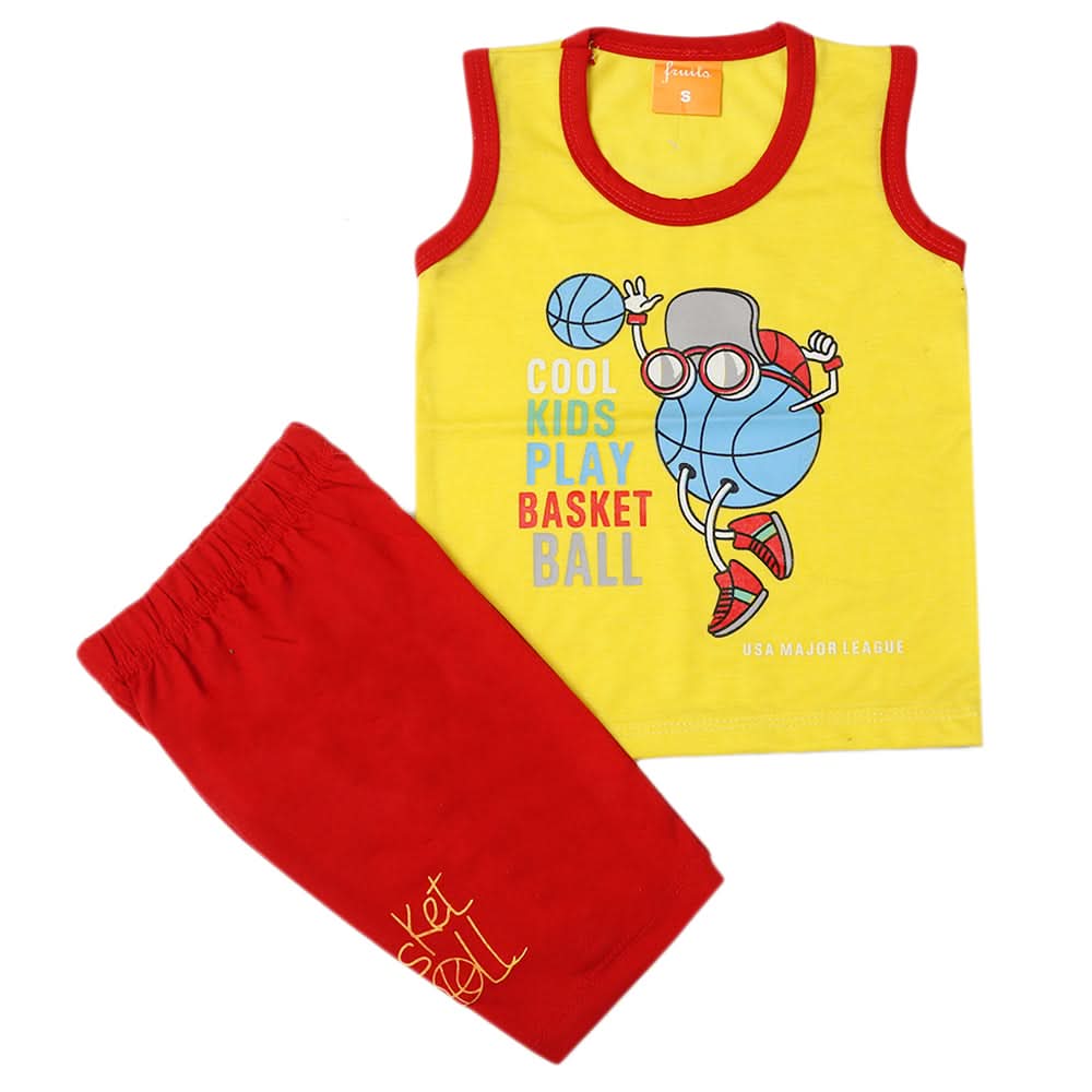 Boys Sando Suit - Yellow, Kids, Boys Sets And Suits, Chase Value, Chase Value