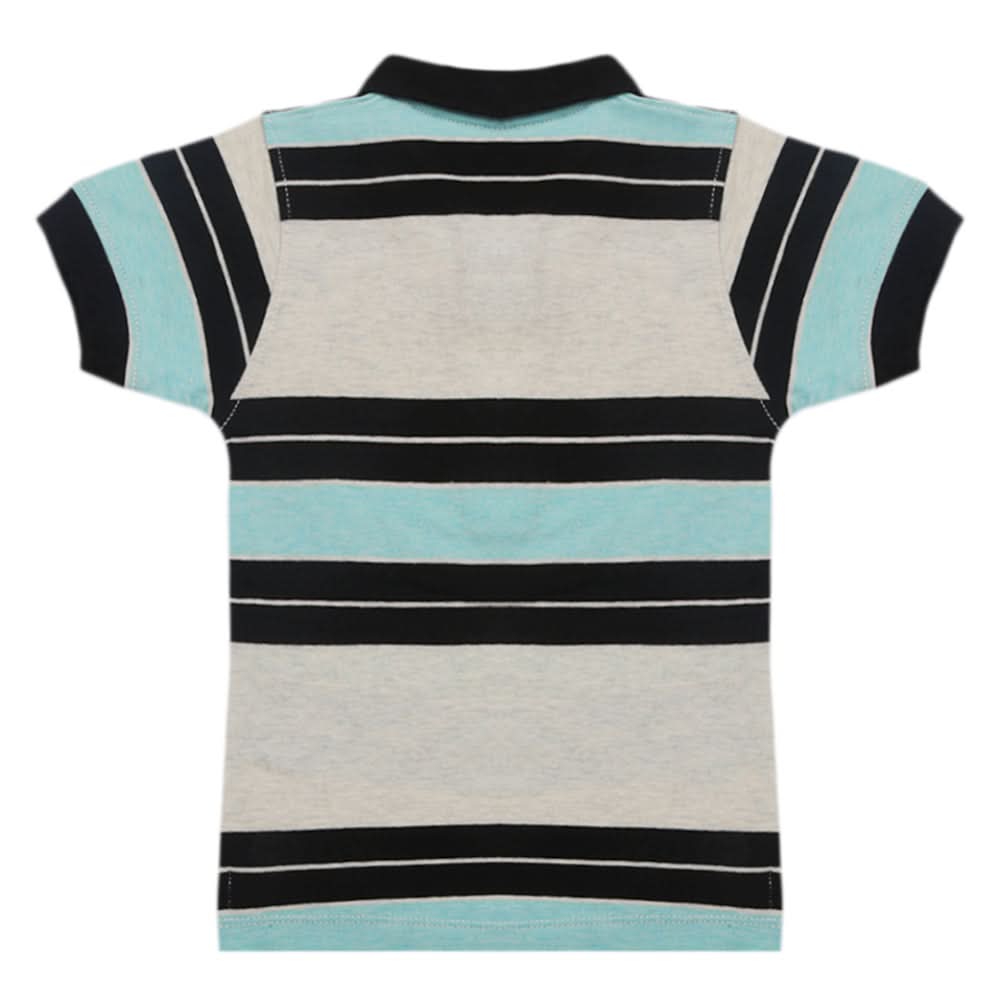 Boys Half Sleeves Polo T-Shirt - Cyan, Boys T-Shirts, Chase Value, Chase Value