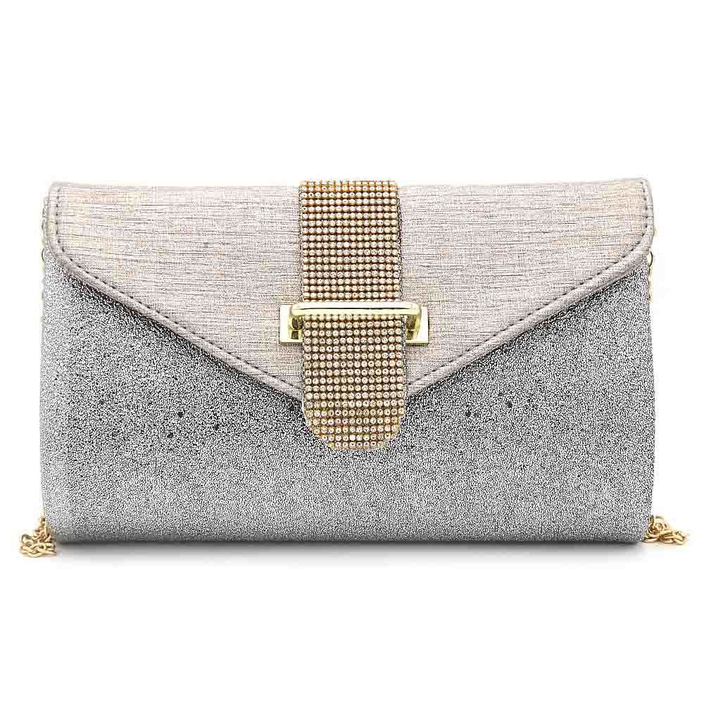 Women's Bridal Clutch 6877 - Silver, Women, Clutches, Chase Value, Chase Value
