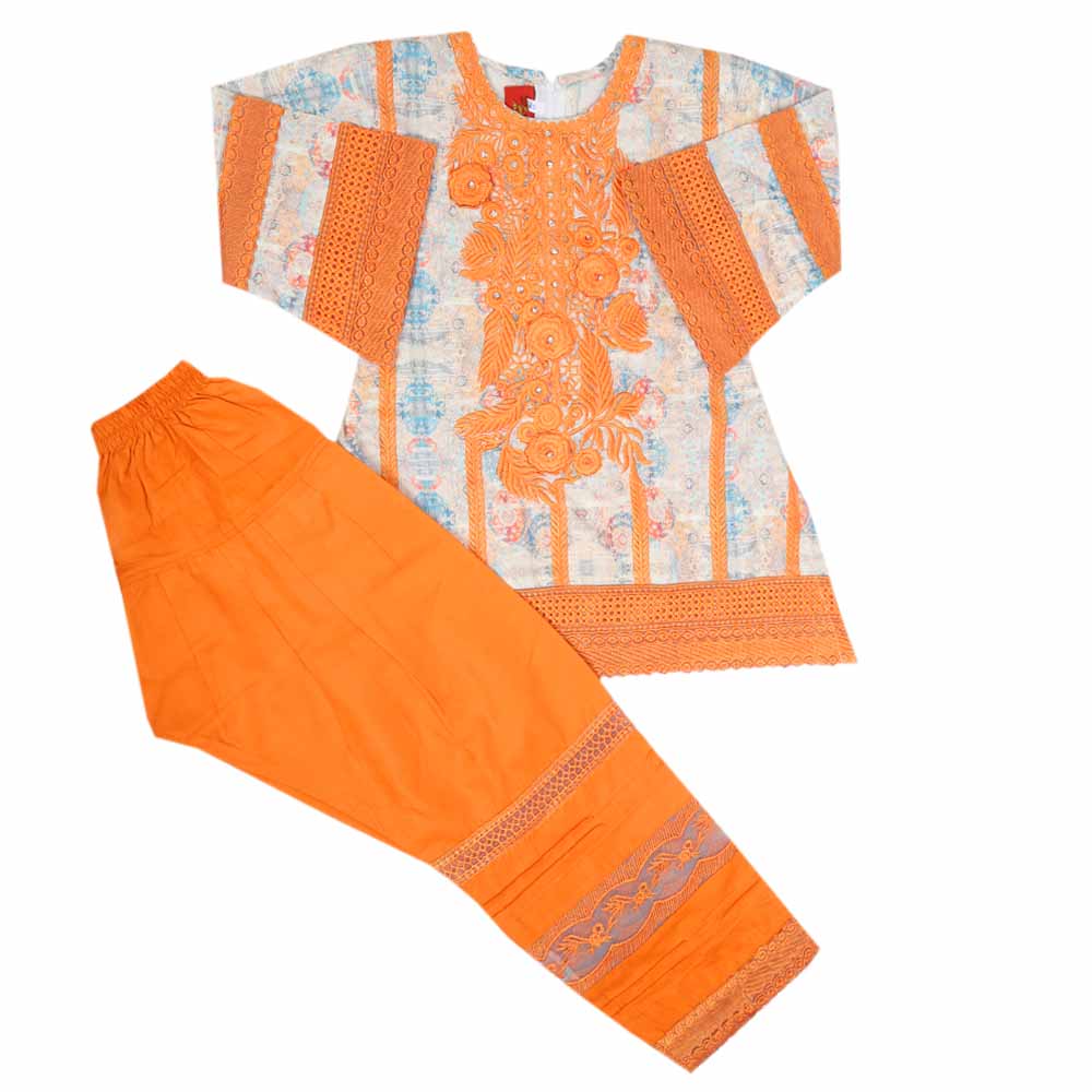 Girls Shalwar Suits - Multi, Girls Shalwar Kameez, Chase Value, Chase Value