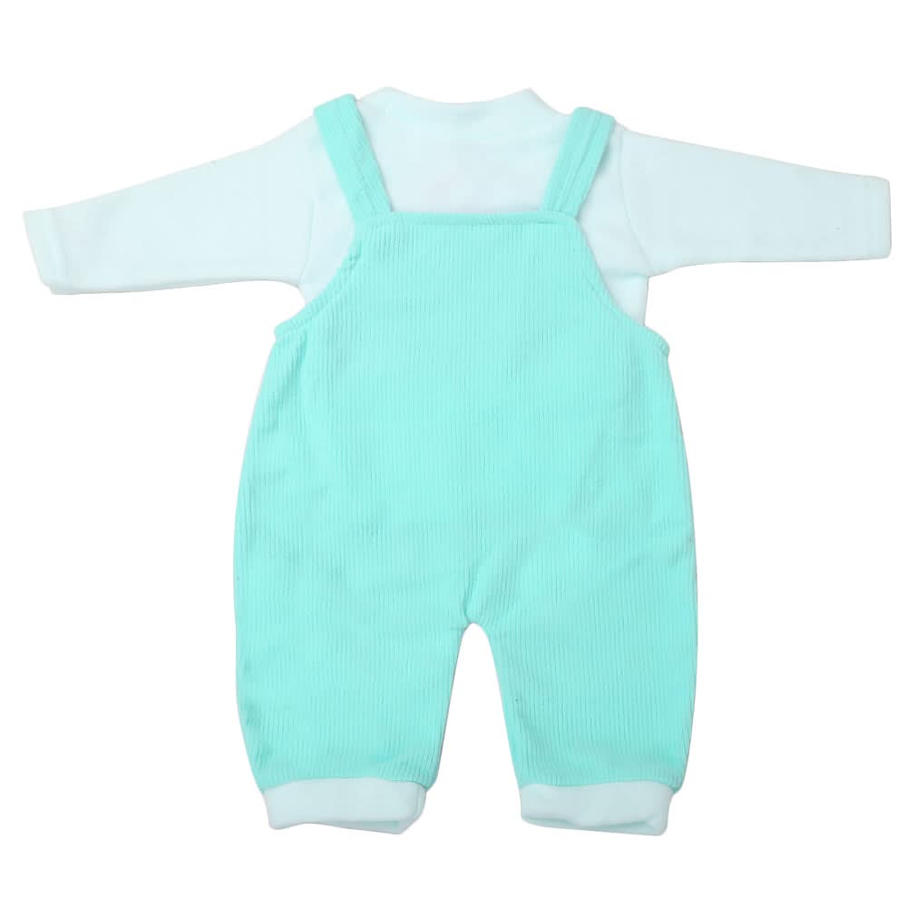 Newborn Boys Full Sleeves Romper - Cyan, Kids, NB Boys Rompers, Chase Value, Chase Value