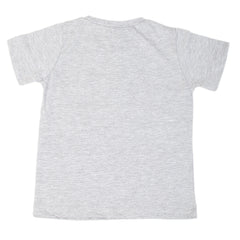 Boys Half Sleeves Jersey T-Shirt 4147 - Grey, Kids, Boys T-Shirts, Chase Value, Chase Value