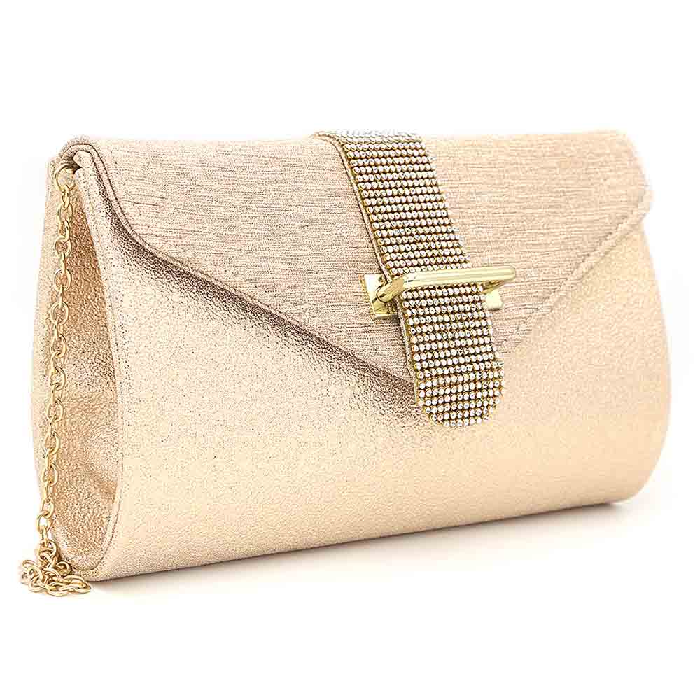 Women's Bridal Clutch 6877 - Golden, Women, Clutches, Chase Value, Chase Value