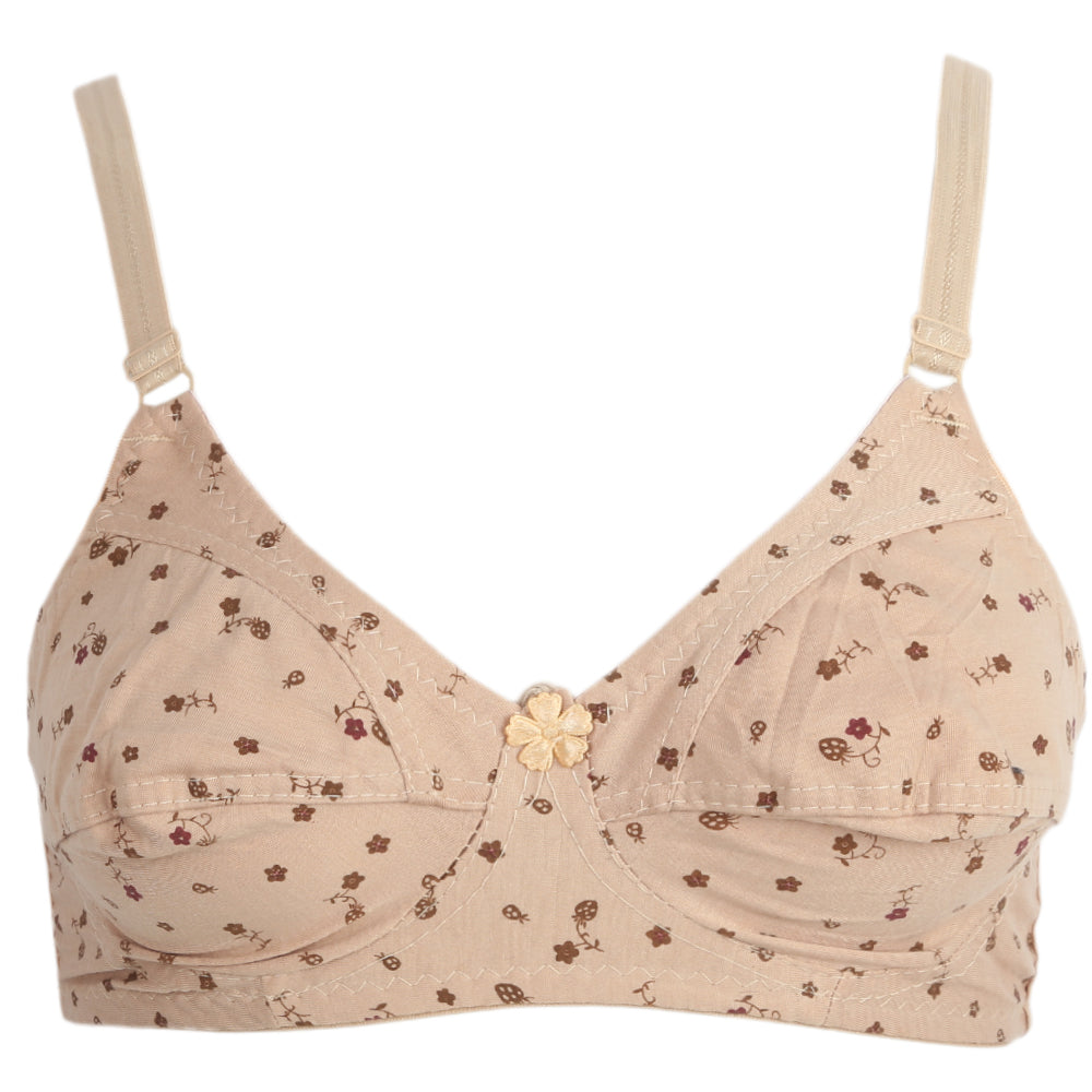 Women's Cotton Bra - Beige, Women, Bras, Chase Value, Chase Value