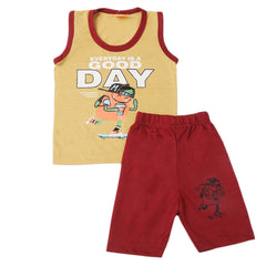 Boys Sando Suit - Beige, Kids, Boys Sets And Suits, Chase Value, Chase Value