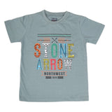 Boys Half Sleeves T-Shirt 3980 - Steel Grey, Kids, Boys T-Shirts, Chase Value, Chase Value