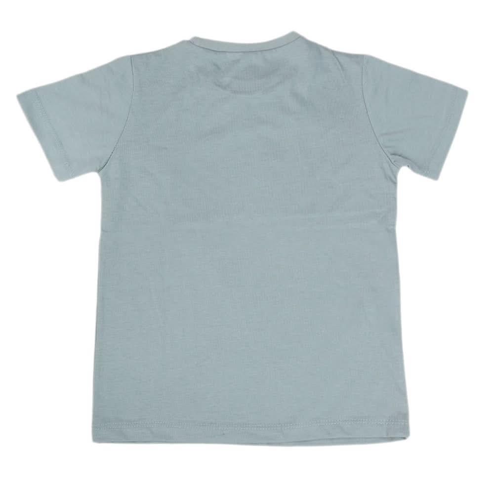 Boys Half Sleeves T-Shirt 3980 - Steel Grey, Kids, Boys T-Shirts, Chase Value, Chase Value