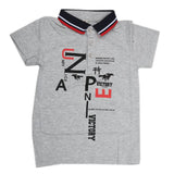 Boys Half Sleeves Polo T-Shirt - Grey, Kids, Boys T-Shirts, Chase Value, Chase Value