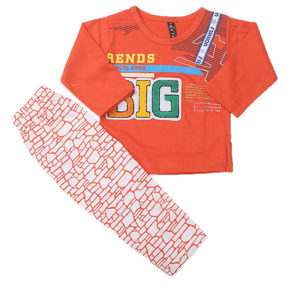 Boys Full Sleeves Suit - Orange, Kids, Boys Sets And Suits, Chase Value, Chase Value
