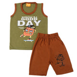 Boys Sando Suit - Green, Kids, Boys Sets And Suits, Chase Value, Chase Value