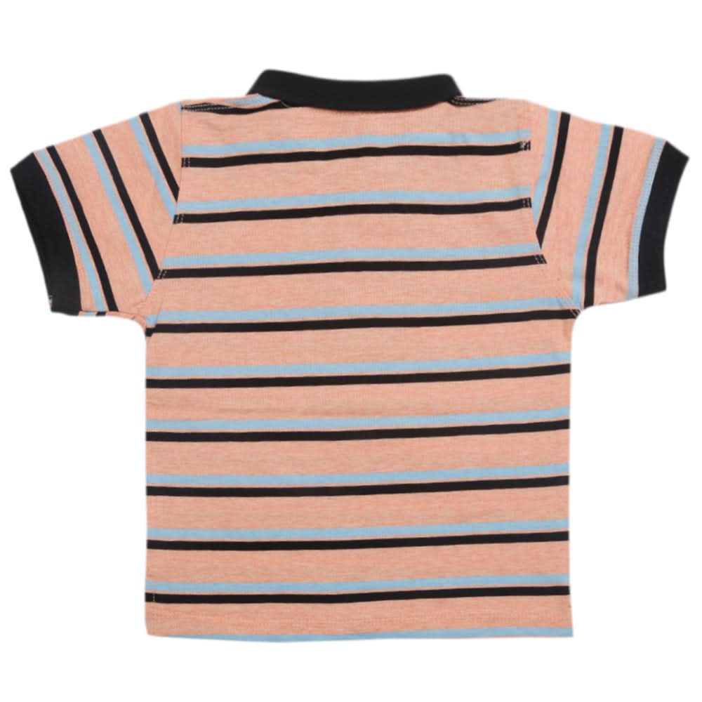 Boys Half Sleeves Polo T-Shirt - Peach, Boys T-Shirts, Chase Value, Chase Value