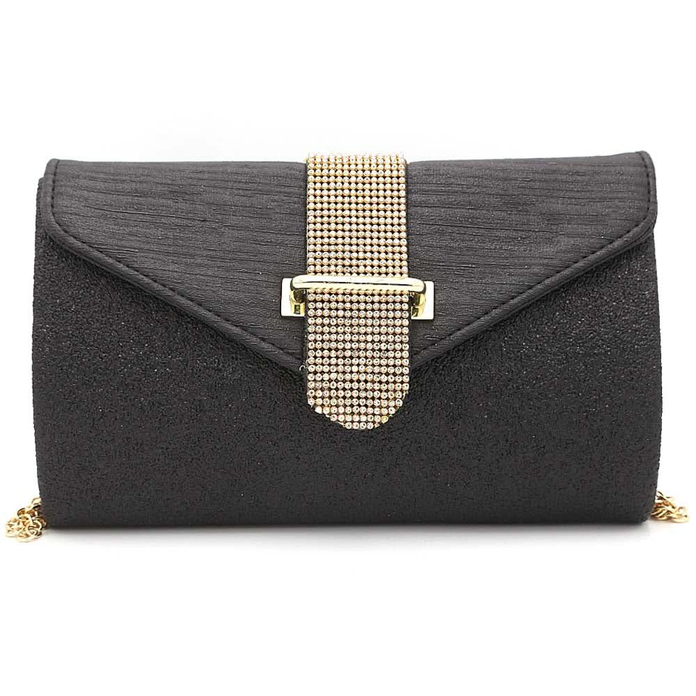 Women's Bridal Clutch 6877 - Black, Women, Clutches, Chase Value, Chase Value