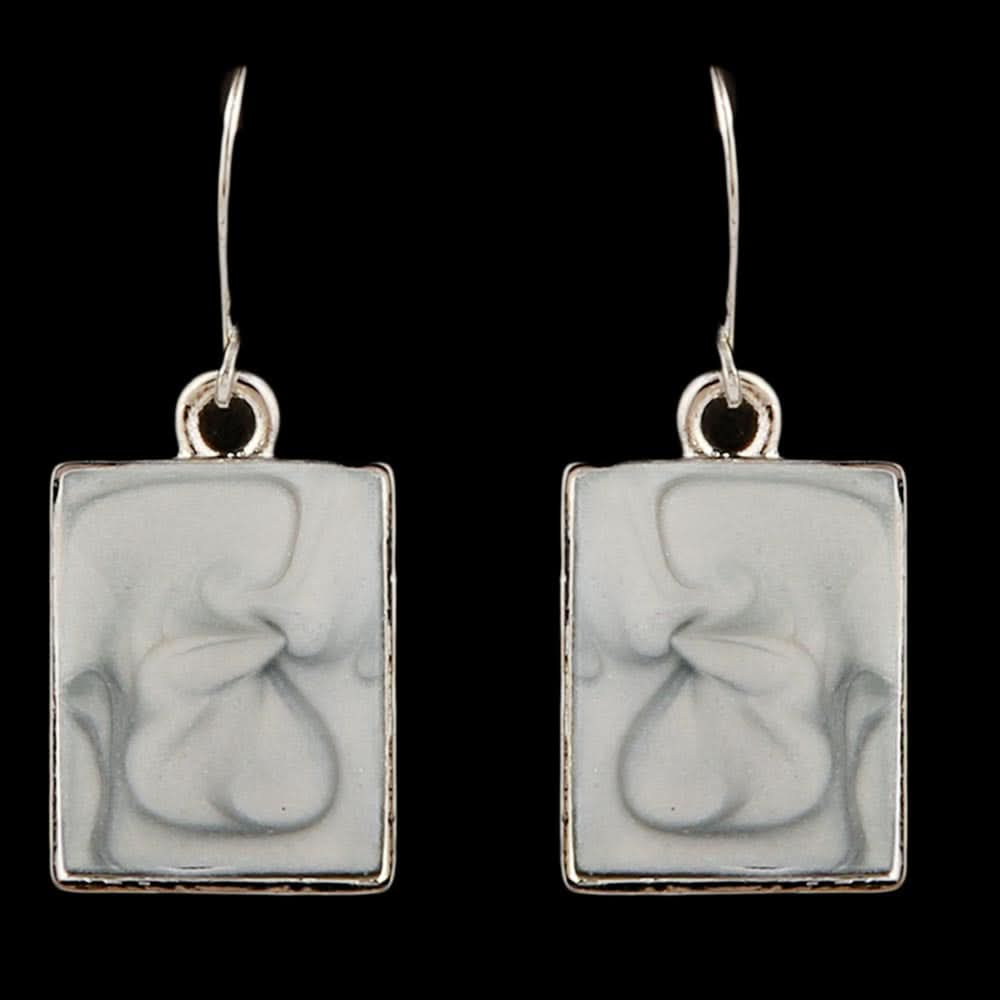 Women's Ear Tops - Grey & Silver, Women, Earrings & Tops, Chase Value, Chase Value
