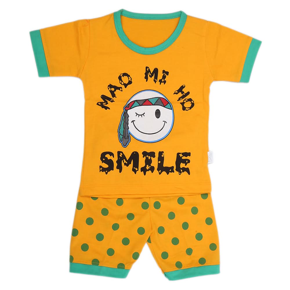 Boys Half Sleeves Suit - Yellow, Kids, Boys Sets And Suits, Chase Value, Chase Value