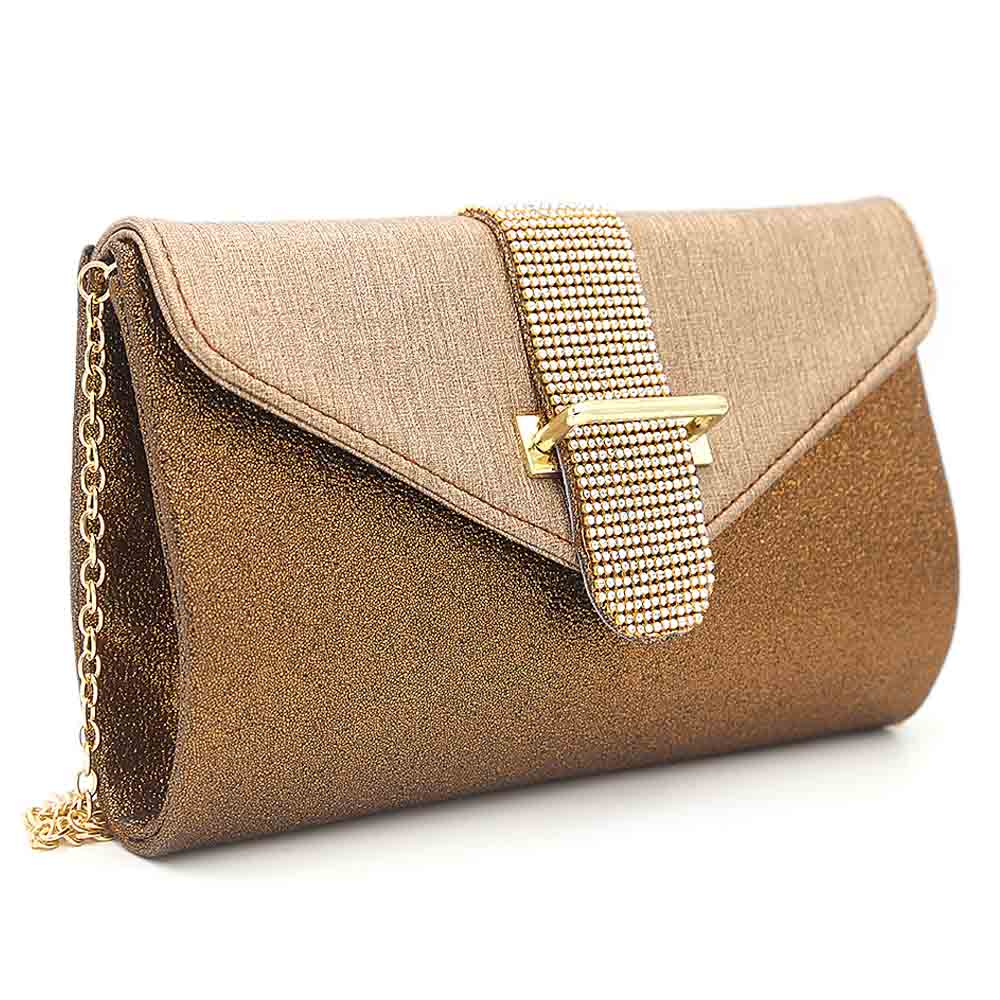 Women's Bridal Clutch 6877 - Coffee, Women, Clutches, Chase Value, Chase Value