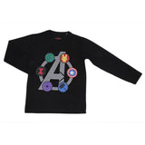 Boys Full Sleeves T-Shirt - Black, Kids, Boys T-Shirts, Chase Value, Chase Value
