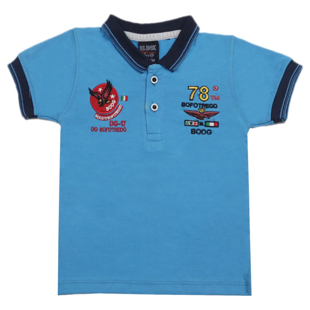 Boys Half Sleeves T-Shirt - Blue, Kids, Boys T-Shirts, Chase Value, Chase Value