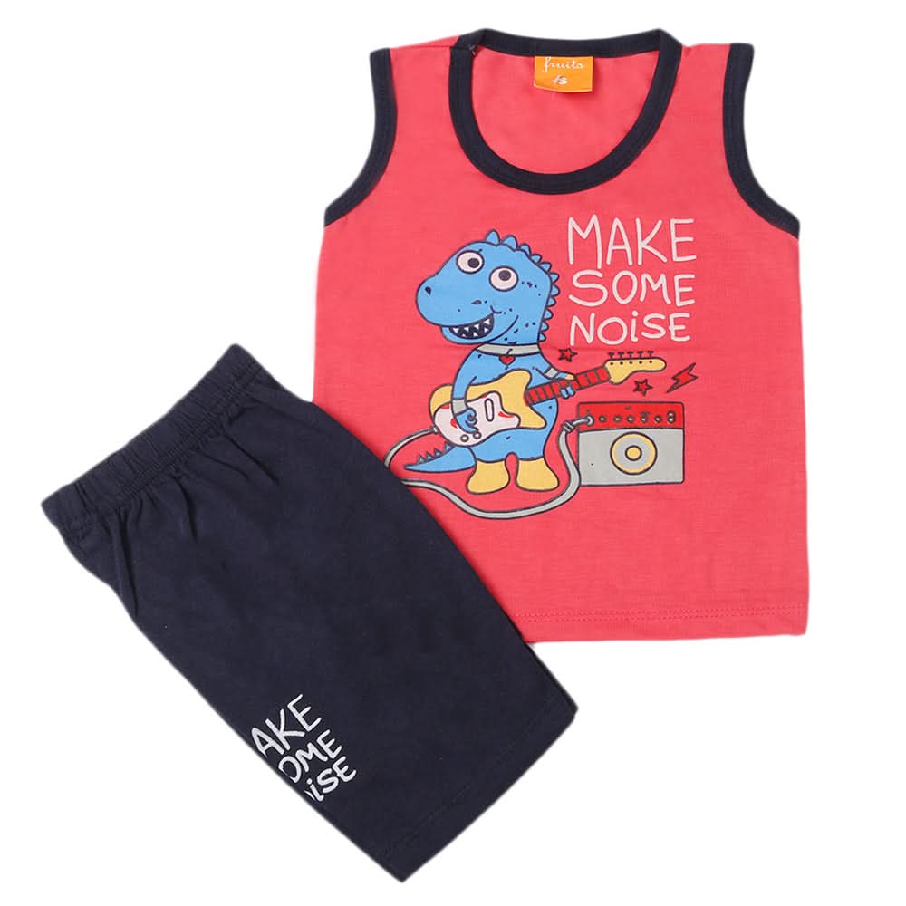 Boys Sando Suit - Dark Pink, Kids, Boys Sets And Suits, Chase Value, Chase Value