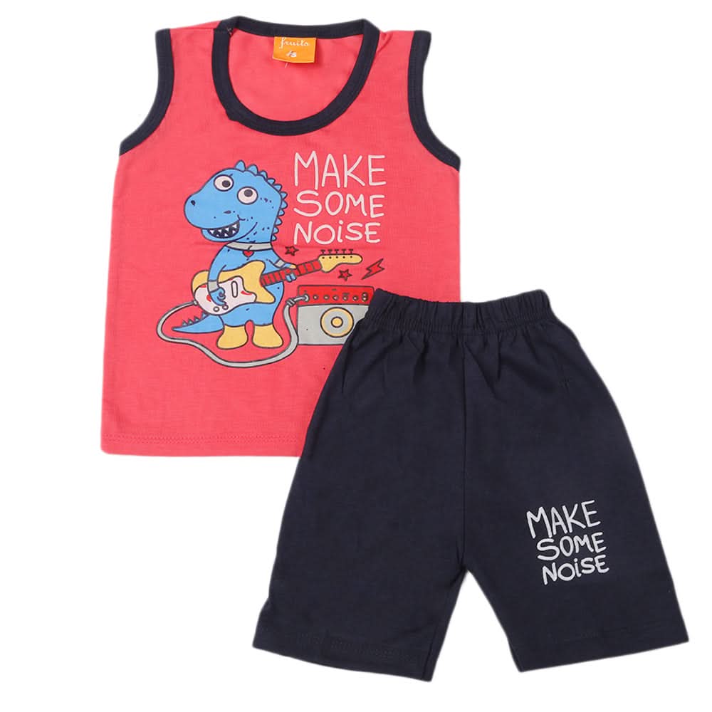 Boys Sando Suit - Dark Pink, Kids, Boys Sets And Suits, Chase Value, Chase Value